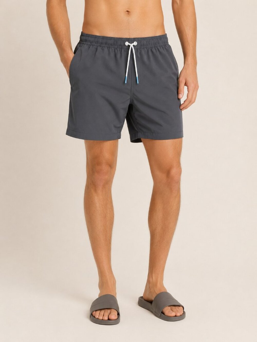 Bonobos Swim Trunks Medium Gray 7” Inseam Mens Swim Shorts Beach Pool Vacation